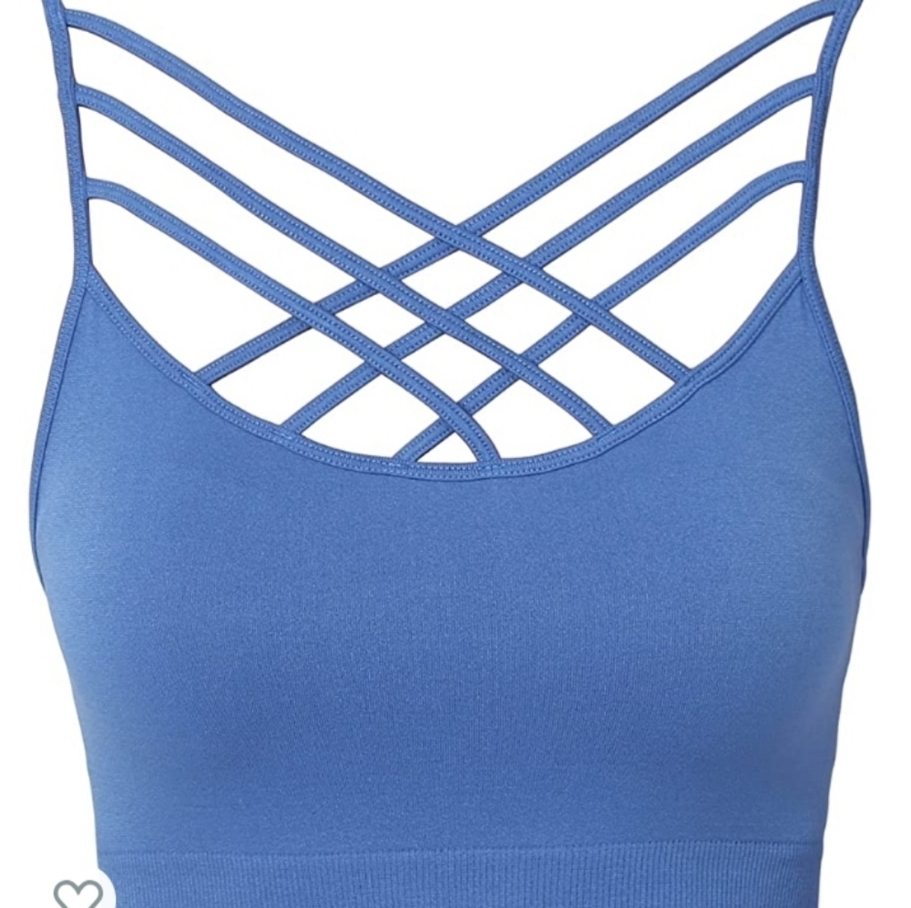 Bustier crisscross crop top